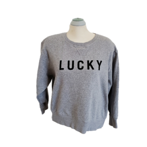 Lucky Brand Grey Lucky Sweater Size Large - Picture 1 of 6